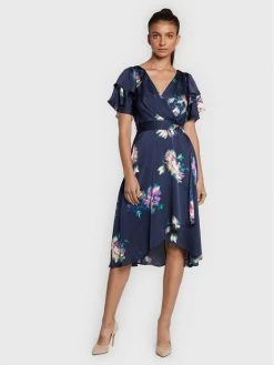 Πολύ καλή προσφορά ❤️ DKNY Γυναίκες Κοκτέιλ Φορέματα Φόρεμα κοκτέιλ DD2ET613 Σκούρο μπλε Regular Fit ✔️