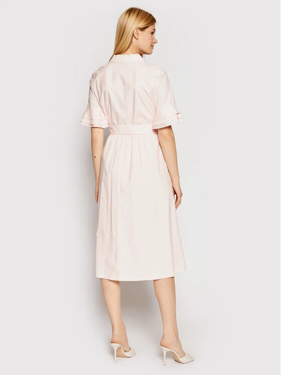 Φτηνός ✨ DKNY Γυναίκες Φορέματα σε Στυλ Πουκάμισο & Σεμιζιέ Φόρεμα πουκάμισο DD1B3361 Ροζ Regular Fit ✨ - Image 3