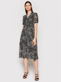 Συμφωνίες 🥰 DKNY Γυναίκες Καθημερινά Φορέματα Φόρεμα καθημερινό DD1A2448 Μαύρο Regular Fit 🎉