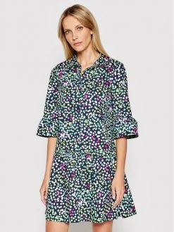 Κουπόνι 🎁 DKNY Γυναίκες Φορέματα σε Στυλ Πουκάμισο & Σεμιζιέ Φόρεμα πουκάμισο DD1A3291 Σκούρο μπλε Regular Fit ✔️