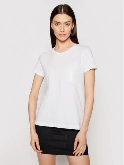Καλύτερη πώληση ❤️ DKNY Γυναίκες T-shirts T-Shirt P0RAOC2R Λευκό Regular Fit ⌛