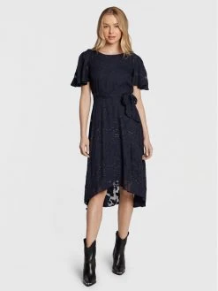 Καλύτερη πώληση ❤️ DKNY Γυναίκες Κοκτέιλ Φορέματα Φόρεμα κοκτέιλ DD2FA664 Σκούρο μπλε Regular Fit 🤩