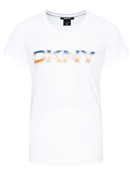 Προώθηση 🛒 DKNY Γυναίκες T-shirts T-Shirt P1AVZDNA Λευκό Regular Fit 🤩 - Image 5