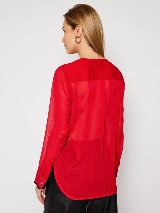 ΧΟΝΔΡΙΚΟ ΕΜΠΟΡΙΟ 👍 DKNY Γυναίκες Μπλουζάκια Μπλουζάκι P0JA6CMH Κόκκινο Regular Fit 🎁 - Image 3