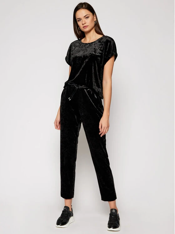 Νέος ❤️ DKNY Γυναίκες Παντελόνια Φόρμας Παντελόνι φόρμας P0JKWCOT Μαύρο Regular Fit ⌛ - Image 2