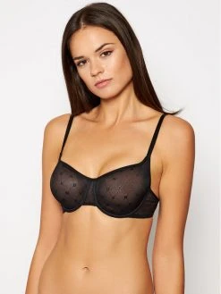 Φτηνός 🔥 DKNY Γυναίκες Με Μπανέλα Σουτιέν με μπανέλα DK4039 Μαύρο ❤️