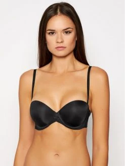 Φτηνός ❤️ DKNY Γυναίκες Με Μπανέλα Σουτιέν Bardot DK4506 Μαύρο 🧨