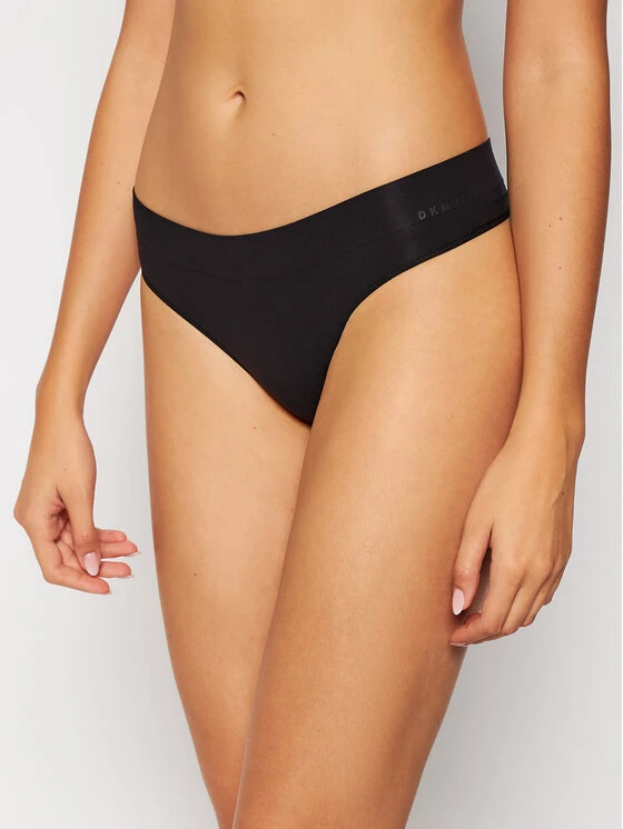 Καλύτερη πώληση 🔔 DKNY Γυναίκες Στρίνγκ DK5016 Μαύρο 🌟 - Image 2