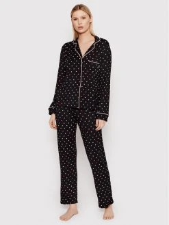 Η καλύτερη συμφωνία ✨ DKNY Γυναίκες Πιτζάμες Σετ Πιτζάμα YI2922448 Μαύρο Regular Fit ❤️