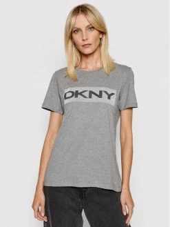 Best Pirce 👍 DKNY Γυναίκες T-shirts T-Shirt P02ARCNA Γκρι Regular Fit 🛒