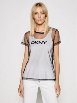 Προώθηση 💯 DKNY Γυναίκες T-shirts T-Shirt P0DH7FKC Λευκό Regular Fit ⌛