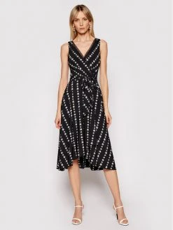 Αγορά 👍 DKNY Γυναίκες Κοκτέιλ Φορέματα Φόρεμα κοκτέιλ DD0D2576 Μαύρο Regular Fit 😉