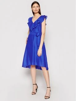 Flash Sale 😉 DKNY Γυναίκες Κοκτέιλ Φορέματα Φόρεμα κοκτέιλ DD0DM414 Σκούρο μπλε Regular Fit 🤩