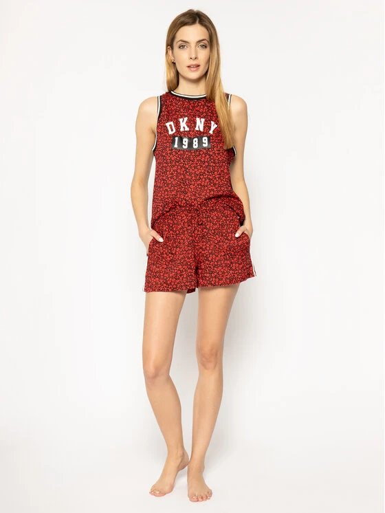 Προϋπολογισμός 🎁 DKNY Γυναίκες Πιτζάμες Σετ Πιτζάμα YI2122404 Κόκκινο 🔔 - Image 2