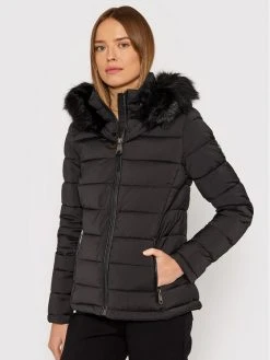 Προϋπολογισμός ✨ DKNY Γυναίκες Χειμωνιάτικα Μπουφάν Μπουφάν πουπουλένιο DL1MPG50 Μαύρο Regular Fit ✨