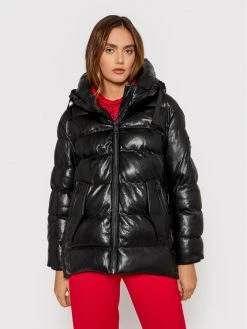 Προώθηση ❤️ DKNY Γυναίκες Χειμωνιάτικα Μπουφάν Μπουφάν πουπουλένιο DL1MUF63 Μαύρο Regular Fit ✔️