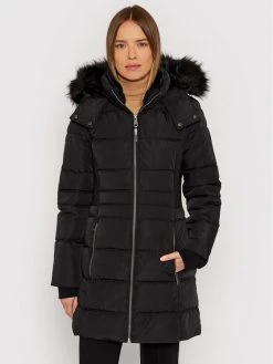 Φτηνός 🎉 DKNY Γυναίκες Χειμωνιάτικα Μπουφάν Μπουφάν πουπουλένιο DL1MP587 Μαύρο Regular Fit ❤️