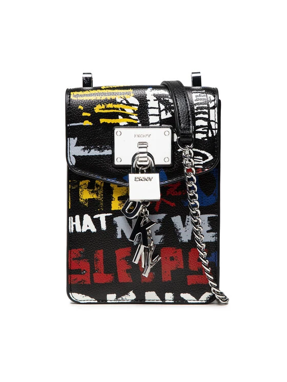 ΧΟΝΔΡΙΚΟ ΕΜΠΟΡΙΟ ⌛ DKNY Γυναίκες Θήκες Κινητού Τηλεφώνου Θήκη κινητού Elissa Ns Phone Cros R14EQ442 Μαύρο 👏