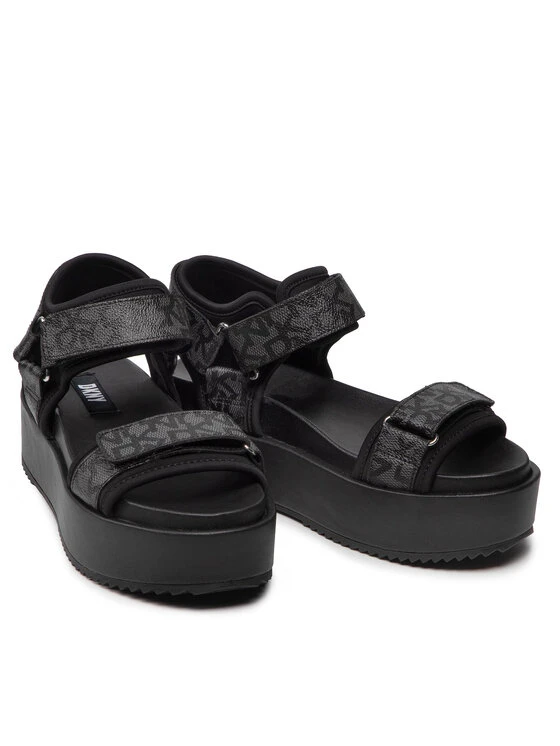 ΧΟΝΔΡΙΚΟ ΕΜΠΟΡΙΟ ⌛ DKNY Γυναίκες Σανδάλια Cerrina K4131882 Μαύρο ✔️ - Image 5