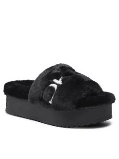 Εκπτωση ⌛ DKNY Γυναίκες Παντόφλες Σπιτιού Palz K2123165 Μαύρο ❤️