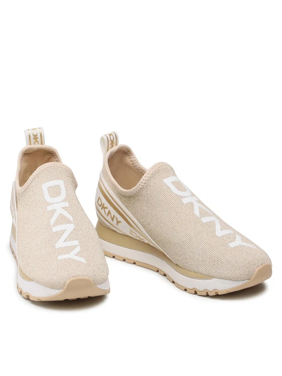 Εκπτωση 🥰 DKNY Γυναίκες Αθλητικά Jay-Slip On Snake K1254231 Χρυσό 👏 - Image 5