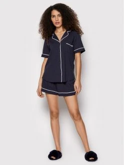 Προώθηση 🧨 DKNY Γυναίκες Πιτζάμες Σετ Πιτζάμα YI2819259 Σκούρο μπλε Regular Fit ❤️