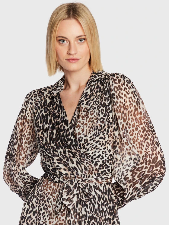 Κουπόνι 😀 DKNY Γυναίκες Καθημερινά Φορέματα Φόρεμα καθημερινό DD2G6447 Μπεζ Regular Fit 😍 - Image 4