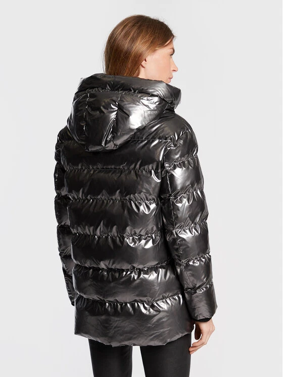 Εκπτωση ⭐ DKNY Γυναίκες Χειμωνιάτικα Μπουφάν Μπουφάν πουπουλένιο DL1MPF63 Ασημί Regular Fit 😍 - Image 3