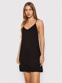 Τοπ 10 🎁 DKNY Γυναίκες Νυχτικά & Μεσοφόρια Νυχτικό YI2122526 Μαύρο Relaxed Fit ⭐