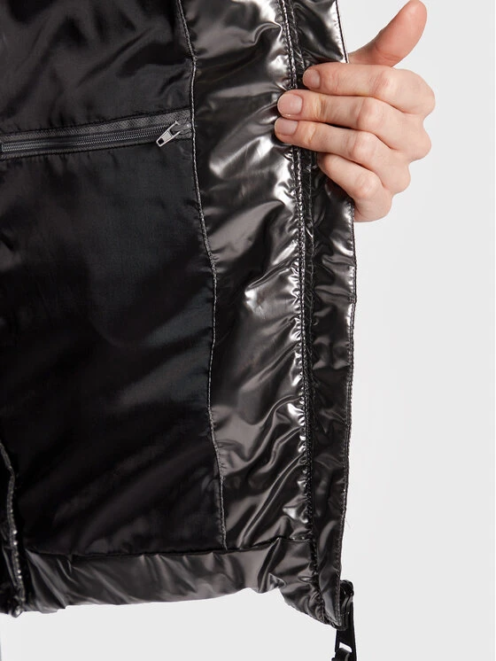 Εκπτωση ⭐ DKNY Γυναίκες Χειμωνιάτικα Μπουφάν Μπουφάν πουπουλένιο DL1MPF63 Ασημί Regular Fit 😍 - Image 6