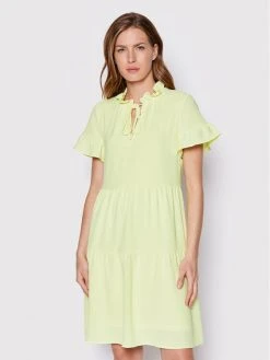 Κουπόνι 🎁 DKNY Γυναίκες Καλοκαιρινά Φορέματα Φόρεμα καλοκαιρινό DD2B7670 Κίτρινο Regular Fit 👏