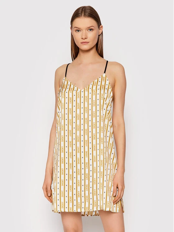 Καλύτερη πώληση 😉 DKNY Γυναίκες Νυχτικά & Μεσοφόρια Νυχτικό YI2122486 Μπεζ ⭐