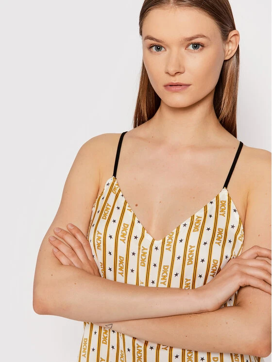 Καλύτερη πώληση 😉 DKNY Γυναίκες Νυχτικά & Μεσοφόρια Νυχτικό YI2122486 Μπεζ ⭐ - Image 4