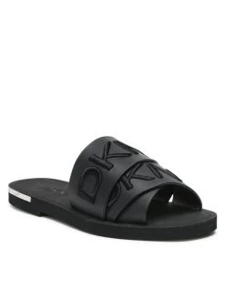 Κουπόνι ⭐ DKNY Γυναίκες Παντόφλες Idalie Logo K1113468 Μαύρο 🔔