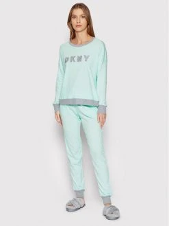 Ολοκαίνουργιο ⌛ DKNY Γυναίκες Πιτζάμες Σετ Πιτζάμα YI2919259 Πράσινο Regular Fit ✨