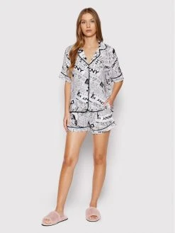 Flash Sale ✨ DKNY Γυναίκες Πιτζάμες Σετ Πιτζάμα YI2922526 Λευκό Regular Fit 😀