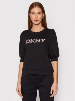 Τοπ 10 🔔 DKNY Γυναίκες Μπλούζες Χωρίς Φερμουάρ Μπλούζα P1GQSJ34 Μαύρο Regular Fit 🎉