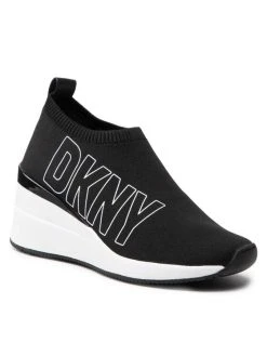 Καλύτερη πώληση 🎉 Γυναίκες Αθλητικά DKNY-Pavi-Slip On Wedge Μαύρο ⌛
