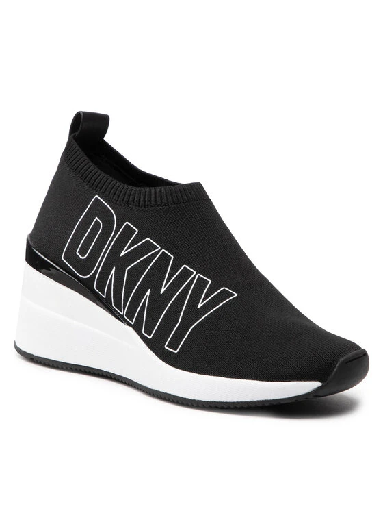 Καλύτερη πώληση 🎉 Γυναίκες Αθλητικά DKNY-Pavi-Slip On Wedge Μαύρο ⌛