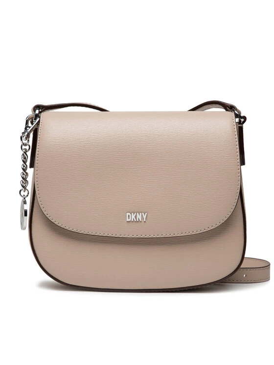 Νέος ❤️ DKNY Γυναίκες Τσάντες Χιαστί Τσάντα Bryant Saddle Bag R21EJR75 Μπεζ ❤️