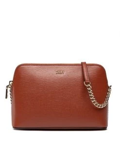 Καλύτερη πώληση ⌛ DKNY Γυναίκες Τσάντες Χιαστί Τσάντα Bryant-Dome Cbody-Su R83E3655 Καφέ 😍