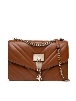 Νέος 🎁 DKNY Γυναίκες Τσάντες Βραδινές Τσάντα Elissa Lg Shoulder B R223B281 Καφέ 😍