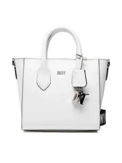 Πολύ καλή προσφορά ⌛ DKNY Γυναίκες Τσάντες με Χερούλι Τσάντα Valery Sm Satchel R22D3Q61 Λευκό 🧨