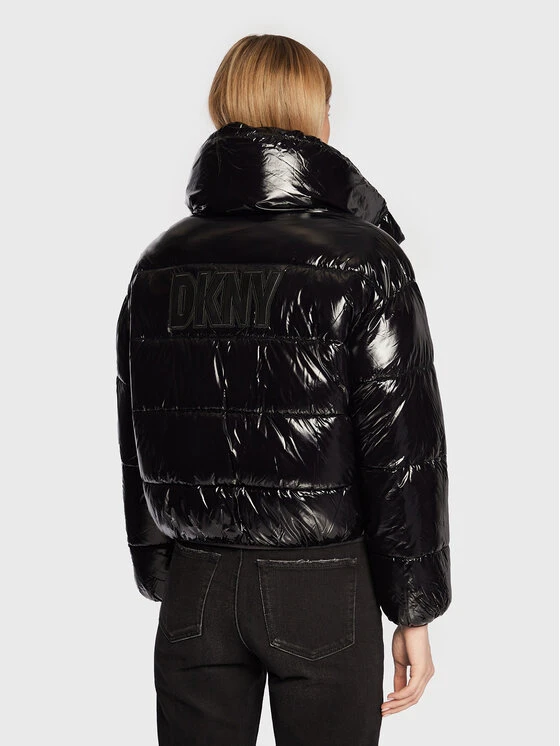 Εξοδος ⌛ DKNY Γυναίκες Χειμωνιάτικα Μπουφάν Μπουφάν πουπουλένιο P2MJ6016 Μαύρο Regular Fit ⭐ - Image 3