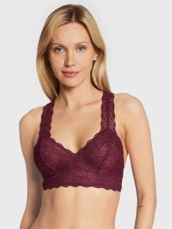 Αγορά 🤩 DKNY Γυναίκες Χωρίς Μπανέλα Σουτιέν Bralette DK4522 Μπορντό 🔥