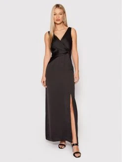 Flash Sale ⌛ DKNY Γυναίκες Βραδινά Φορέματα Φόρεμα βραδινό ED1KT805 Μαύρο Regular Fit 😍