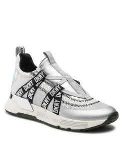 Το φθηνότερο 🧨 DKNY Γυναίκες Αθλητικά Nash K1271442 Ασημί ⭐