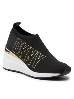 Το φθηνότερο ❤️ Γυναίκες Αθλητικά DKNY-Pavi-Slip On Wedge Μαύρο ✨