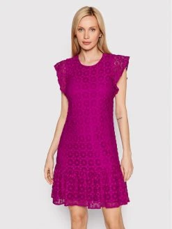 Κουπόνι 🎁 DKNY Γυναίκες Κοκτέιλ Φορέματα Φόρεμα κοκτέιλ DD2E3958 Μωβ Regular Fit ❤️