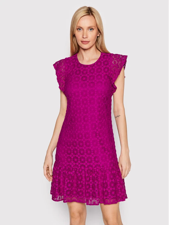 Κουπόνι 🎁 DKNY Γυναίκες Κοκτέιλ Φορέματα Φόρεμα κοκτέιλ DD2E3958 Μωβ Regular Fit ❤️